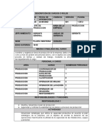 Funciones Del Cargo Jefe de Produccion