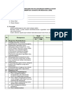 Format Pengamatan Pelaksanaan Pembelajaran