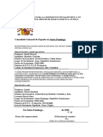 Formulario Autorizacion Pasaporte Menores