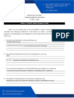 Form 2.9 Student Intern Feedback Form