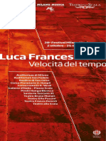 MIMU Luca Francesconi. Velocità Del Tempo Brochure