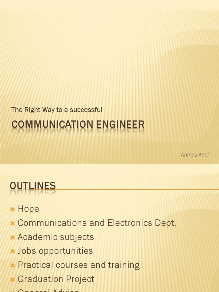 Communication Engineering Overview | PDF