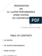 HP Heater Performance and Spray System Presentation