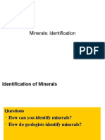 Modul 5b - Minerals, Identification