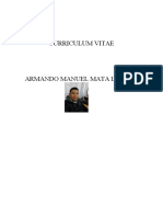 Curriculum Vitae Armando Mata Lozano