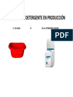 Dilución de Detergente en Producción