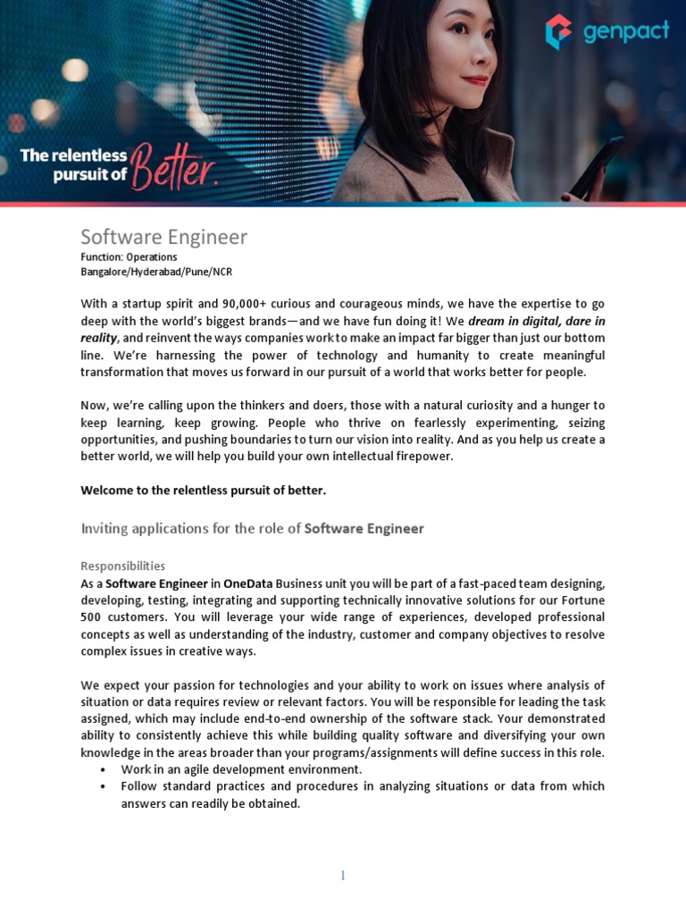 Enquero Software Engineer Role in Hyderabad | PDF | Curiosity