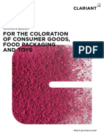 Clariant Brochure Colorants For The Coloration of Consumer Goods 201312 en