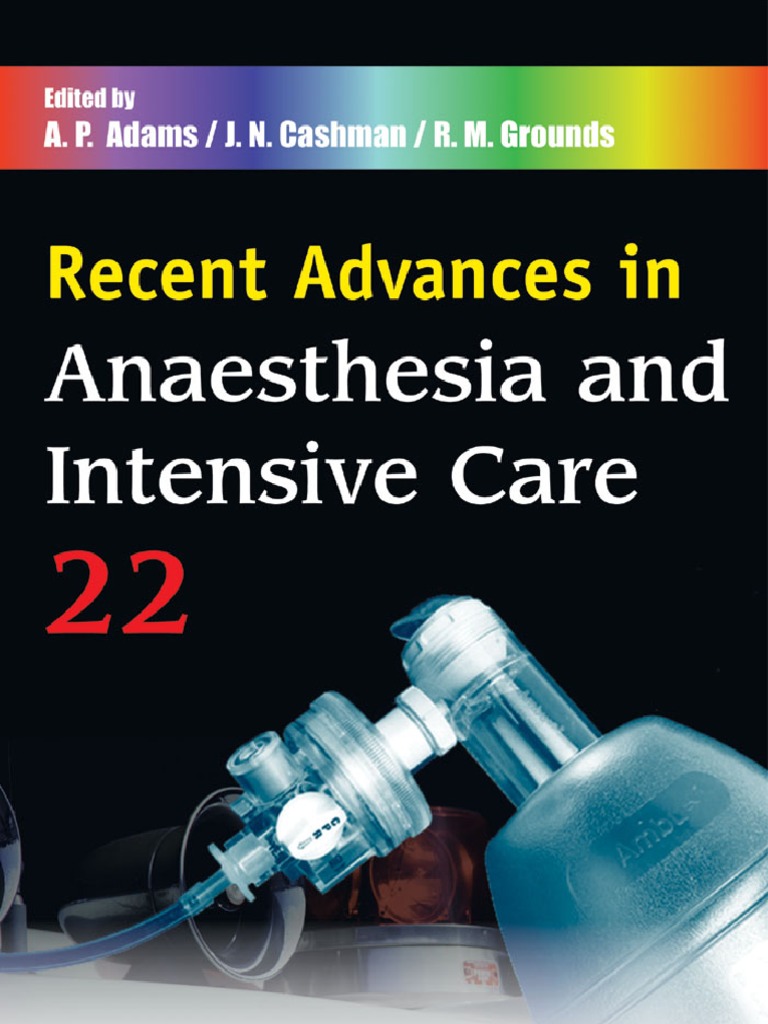 Recent Advances in Anaesthesia and Intensive Care PDF Nonsteroidal