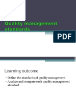 Chapter 2 Quality Management Standard