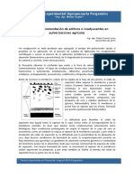 INTA Pergamino Ambito de recomendacion de aditivos o coadyuvantes-Leiva 2013