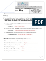 Final Exam 432 (Answer Key) PDF