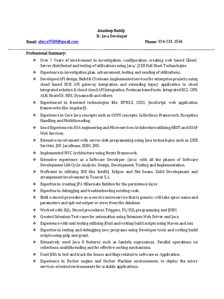 Anudeep SR Java1 | PDF | Spring Framework | Representational State Transfer