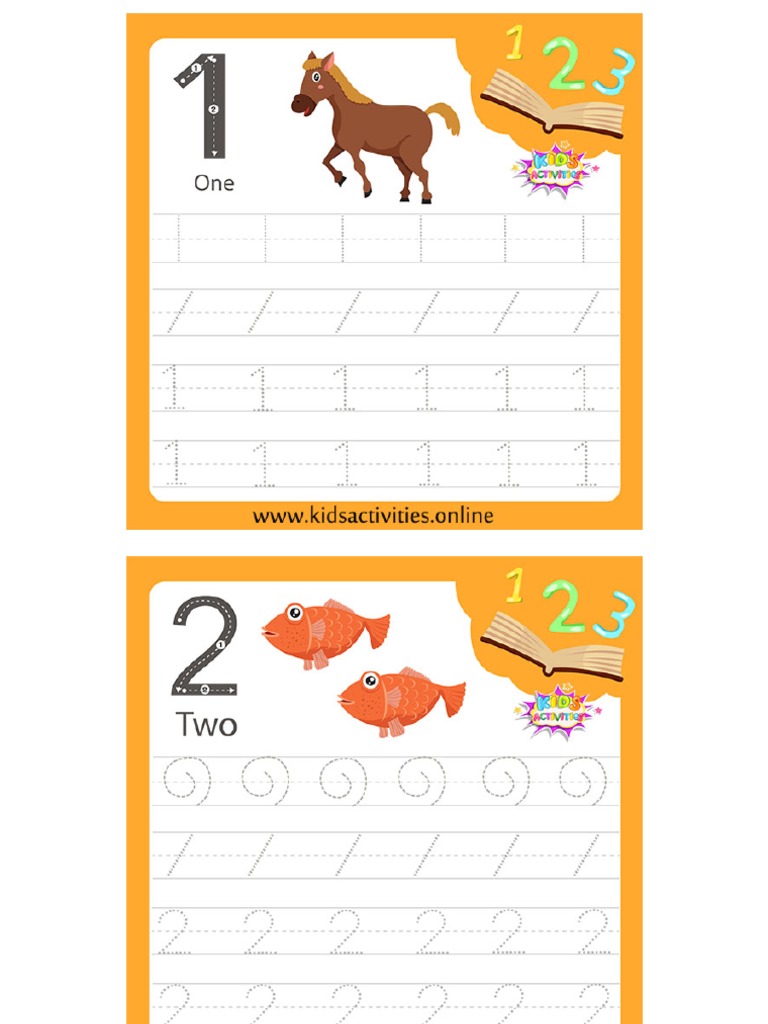 Worksheet Writing Practice Numbers | PDF