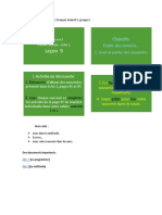 Écho 1 - Premier Module - Leçon 9a