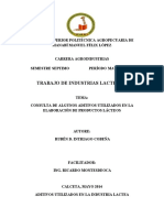 Consulta de Algunos Aditivos Utilizados en La Elaboración de Productos Lácteos-2014