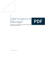 ¿Qué Es para Ti El Liderazgo?