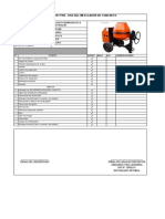 Check List Mezcladora