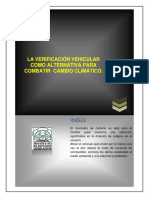 Verificación vehicular como alternativa para combatir cambio climático