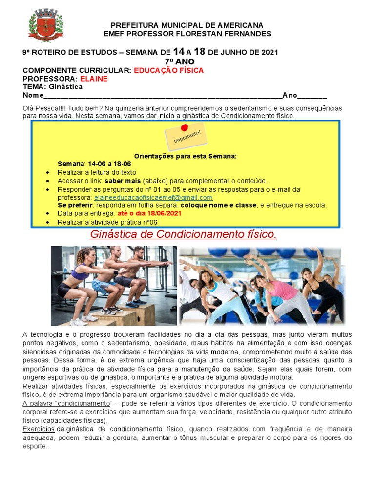 Ginástica de Condicionamento Físico: Princípios, Benefícios e ...