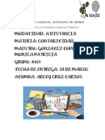 Cuestionario de Reforzamiento. Contabilidad. 28 de Marzo