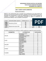 Evaluación sensorial de frutas y verduras procesadas por pasteurización al vacío