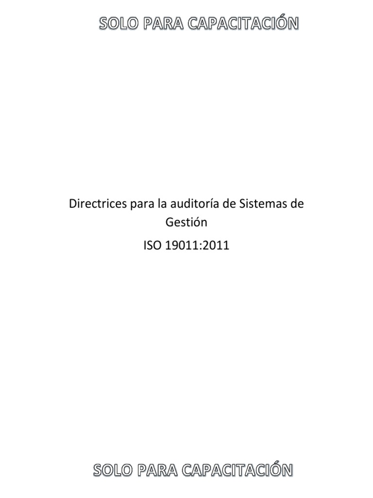 Norma ISO 19011 2011 PDF