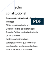 Derecho constitucional: principios, fuentes y objetivos