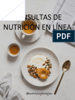 Consulta de Nutricion en Linea