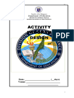 Activity Design Gulayan Sa Tahanan