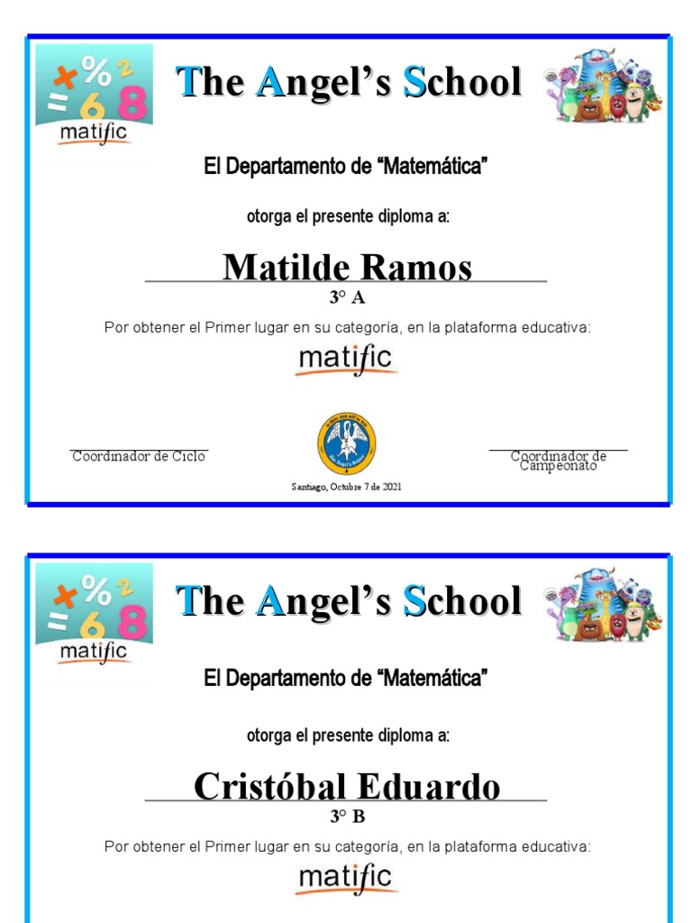 Diploma de Matemáticas por Logros | PDF