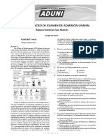 Primer simulacro de examen de admisión UNMSM repaso intensivo