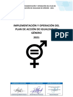 Plan Igualdad Género 2021