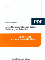 Th. S. Hoffmann Hegel Phänomenologie Des Geistes. Einführung in Die Lektüre