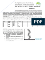 Prova 1 - Termodinâmica - 2020-2