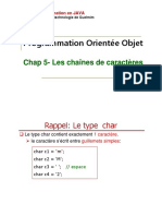 Chapitre5 String JAVA