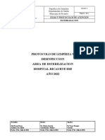 Protocolo de Desinfeccion y Esterilizacion Hospitalaria