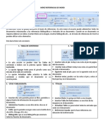 Menu Referencias de Word