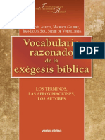 17.VOCABULARIO RAZONADO DE LA EXEGESIS BIBLICA. Los términos, las aproximaciones, los autores