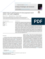 Optimal Sizing of A Grid-Independent PVdieselpump-hydro Hybrid System A Case Study in Bangladesh