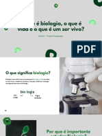 O Que É Biologia, o Que É Vida e o Que É Um Ser Vivo