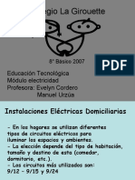 Colegio La Girouette: Educación Tecnológica Módulo Electricidad Profesora: Evelyn Cordero Manuel Urzúa