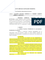 Solicitud de medidas cautelares y alimentos urgentes por violencia de género