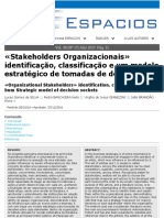 Stakeholders Organizacionais - 2017