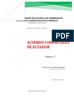 Acuerdos Comerciales de Ecuador