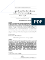 Tecnologías de la crítica: modos de juzgar