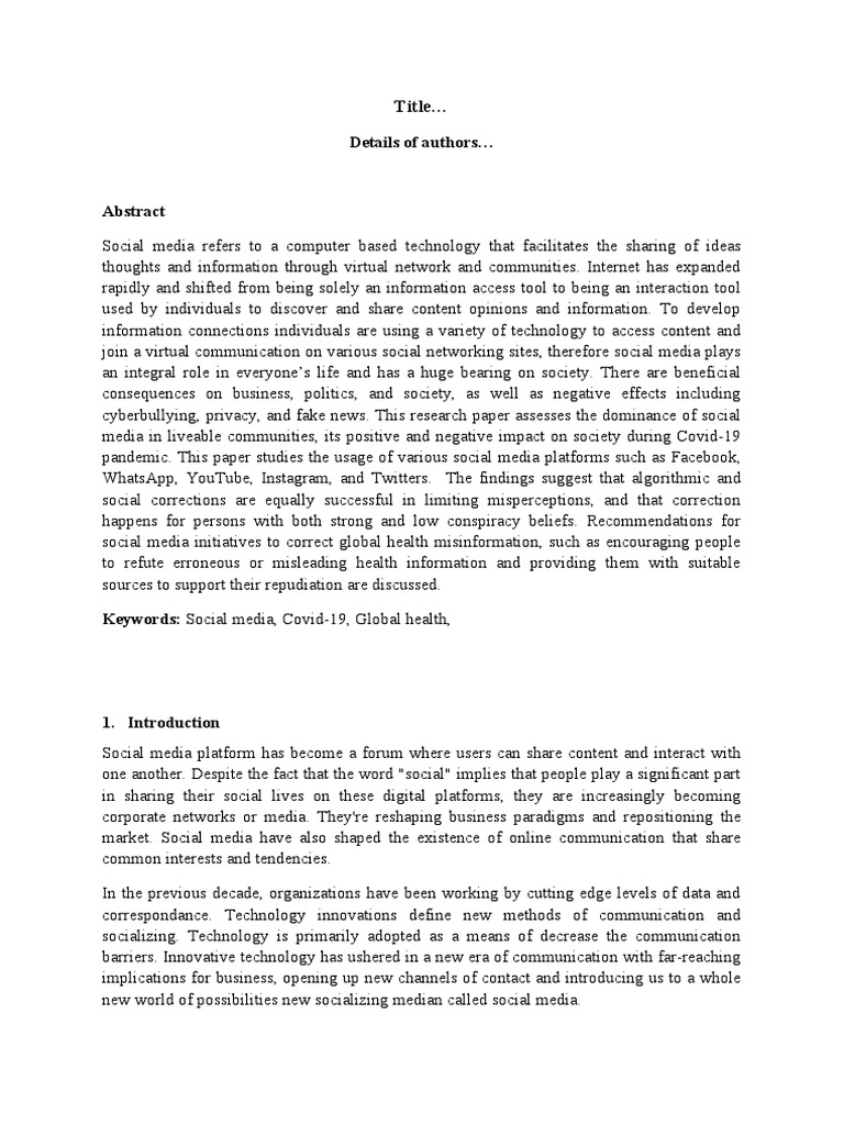 Social Media | PDF | Social Media | Popular Culture & Media Studies