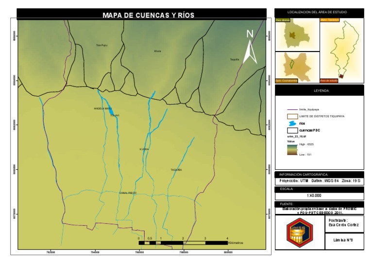Mapa de Cuencas y Ríos | PDF | Datos geográficos e información | Metrología
