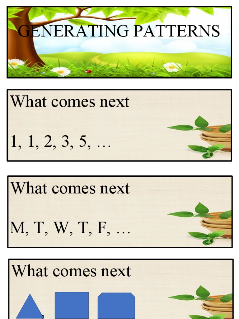 Generating Patterns PDF