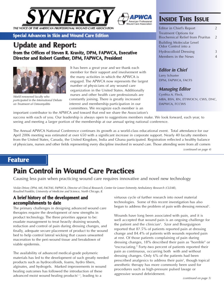 APWCA Synergy Summer Fall 06 | PDF | Inflammation | Odor